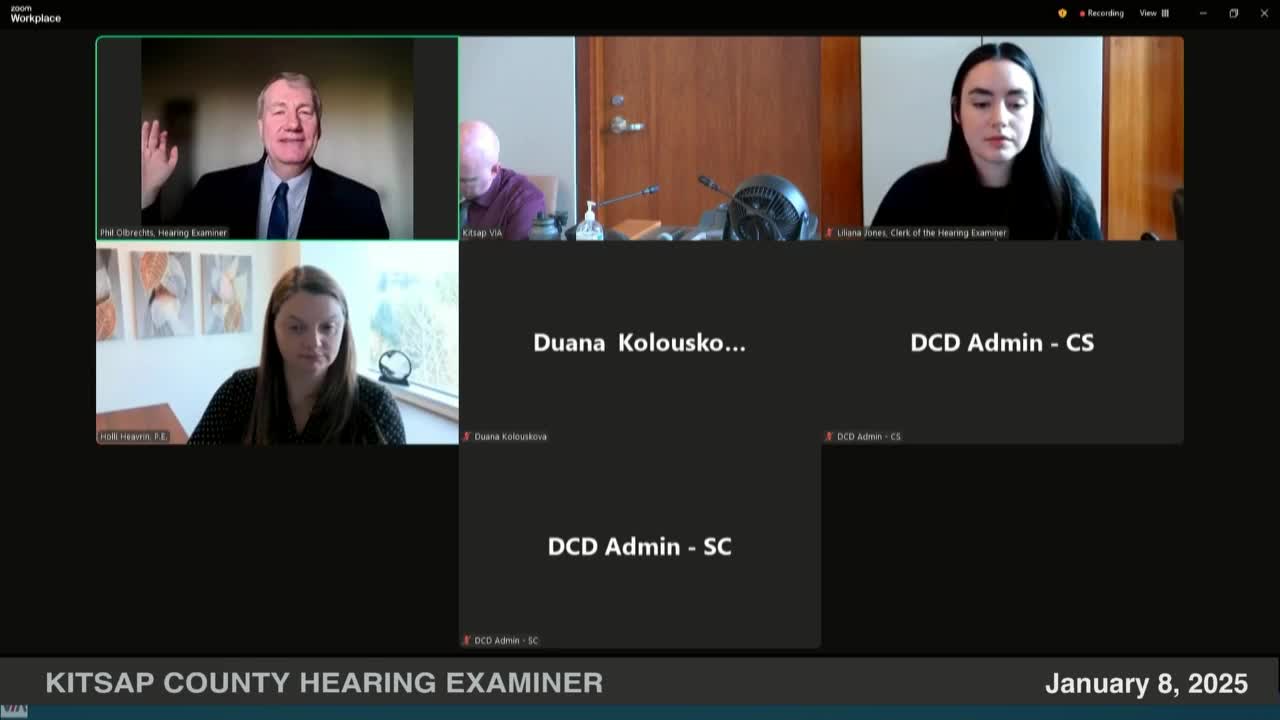 Kitsap hearing examiner takes public comment on Meadowview subdivision, schedules SEPA appeal phase