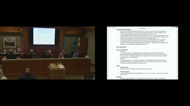 Commissioners strike L3 Harris microwave-link quote; staff to pursue warranty and maintenance