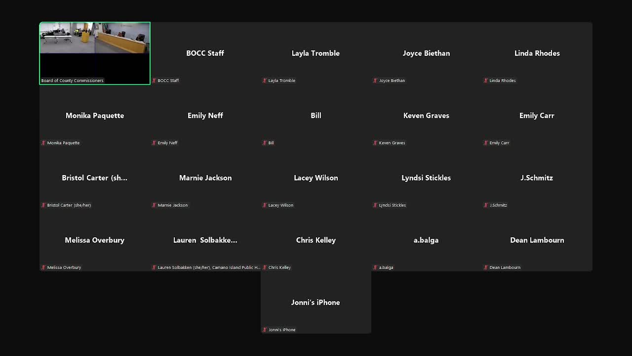 Island County commissioners approve agenda and consent items; Resolution C5924 passes 2–1