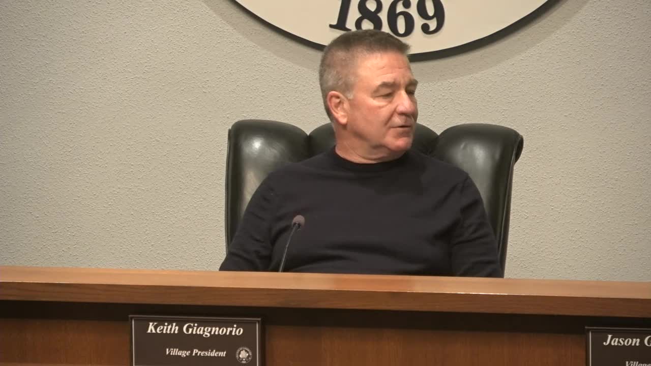 Lombard trustees approve consent agenda including payroll, contracts and subdivision setback variations; private school application withdrawn