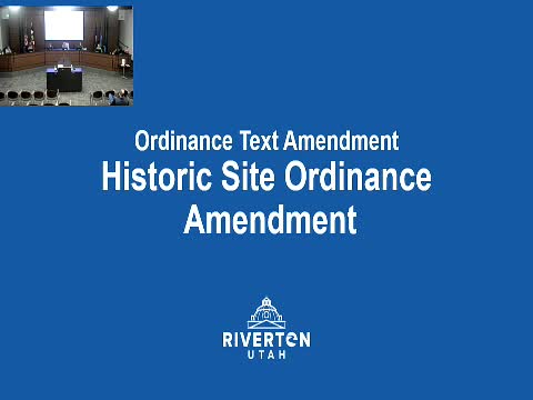 Planning commission backs lowering Riverton historic‑site age threshold from 75 to 50 years
