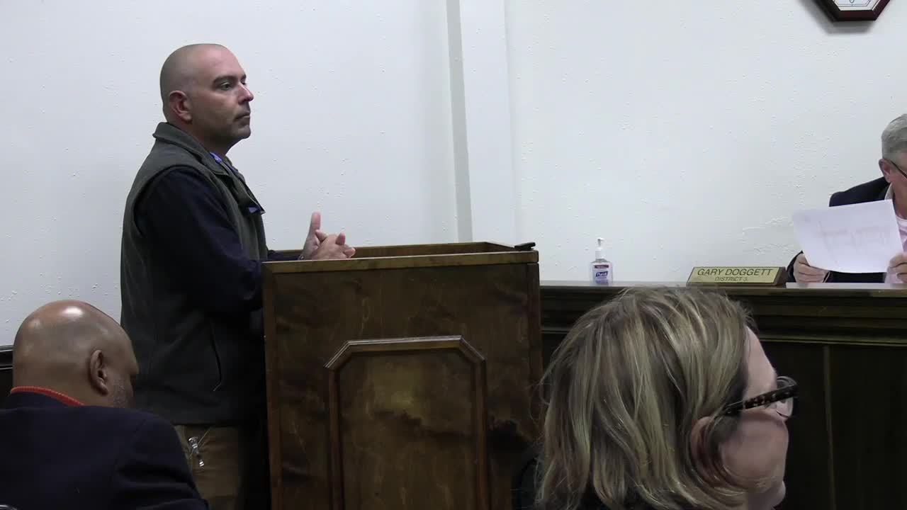 Choctaw County engineer says Forestry Commission amended grant language after local input; matching funds and eligibility remain a concern