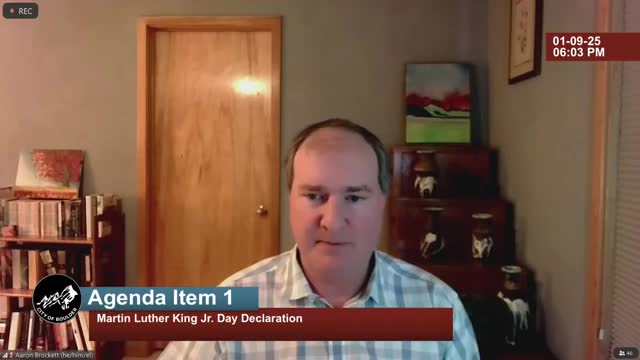 Boulder City Council declares Jan. 20, 2025, Martin Luther King Jr. Day; CU Boulder assistant vice chancellor speaks on ‘beloved community’