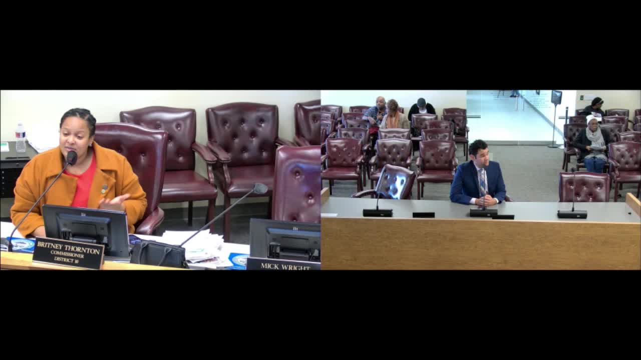 Commission advances District 10 neighborhood pilot and awards Milton grants; community groups urge fairness and outreach