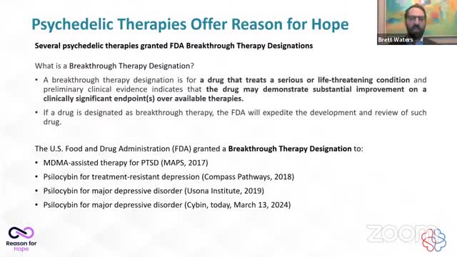 FDA grants breakthrough therapy designations for MDMA and psilocybin treatments for PTSD