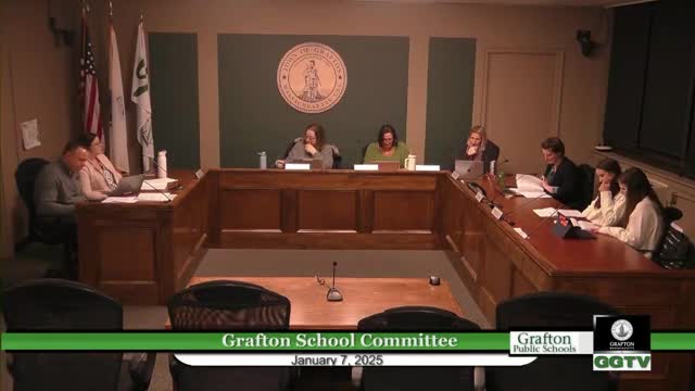 Grafton School Committee approves 2025–26 calendar, student handbook and scoreboard ads; several procedural items pass