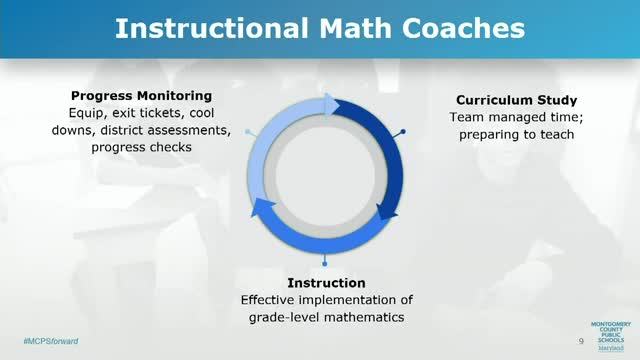 Math performance flat districtwide; instructional coaches credited with localized gains
