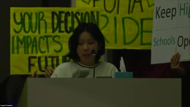 Pioneer High School community rallies to oppose potential school closures in Santa Rosa