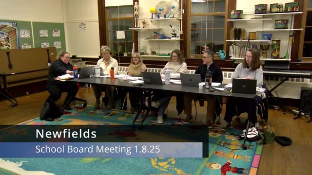 Newfields administrators recommend $30,000 contingency for odor remediation in two classrooms; board to encumber funds pending monitoring