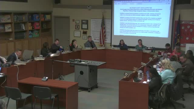 David Douglas board adopts resolution affirming schools are safe, welcoming regardless of immigration status