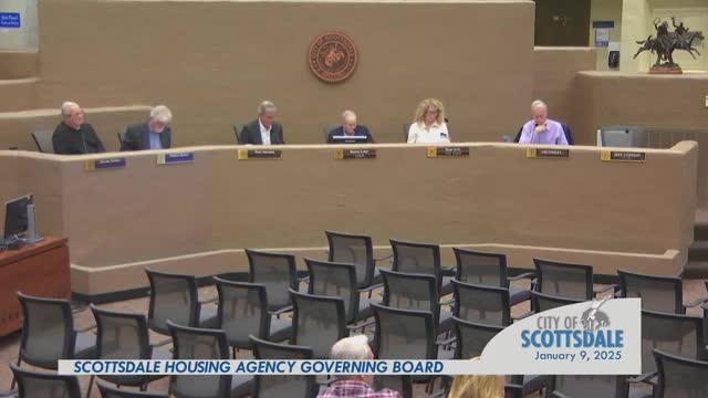 Scottsdale Housing Agency governing board approves 2024 annual report; staff outlines priorities for 2025