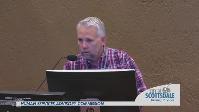 Human Services commission begins 2025–26 funding review; staff report $1.1 million in proposals for city grant pools