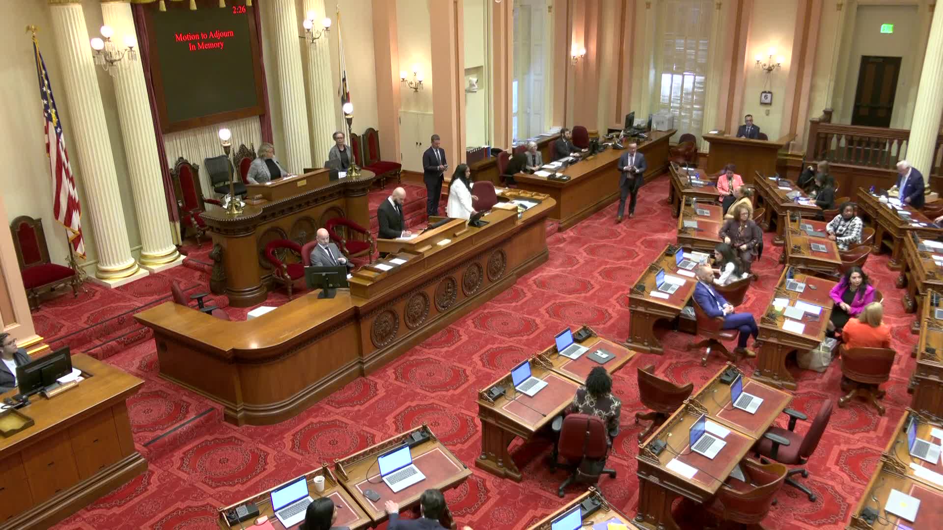 Senate members ask to adjourn in memory of three community members