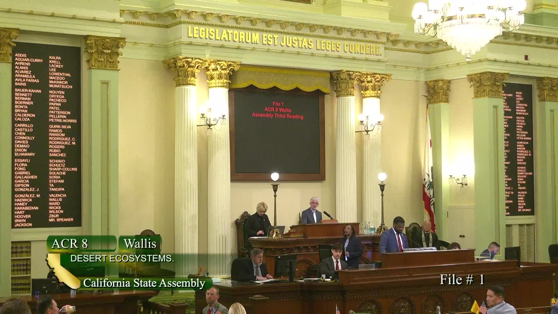 Assembly adopts ACR 8, designating second Saturday of January as World Desert Day