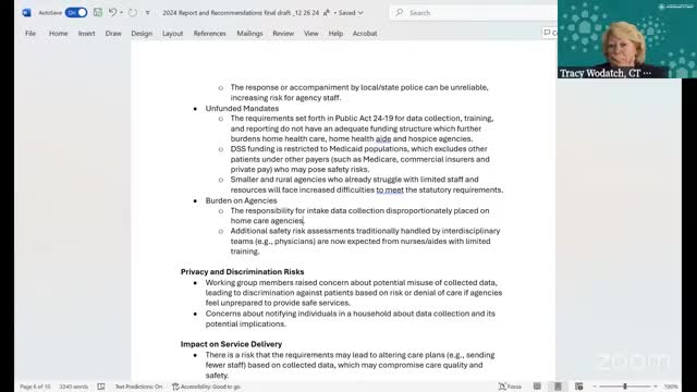 Providers warn SB 1 mandates and current data tools place heavy burden on home‑health agencies; call for funding fixes and pilots