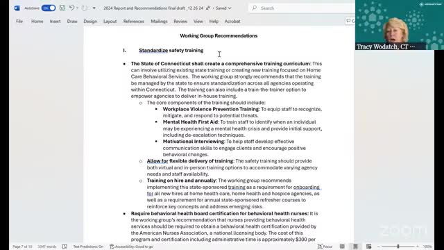Work group backs standardized safety training but debates who develops and pays for it