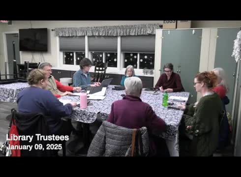 Library staff proposes Amazon wish list and a 'Sip Night' fundraiser; trustees give informal OK