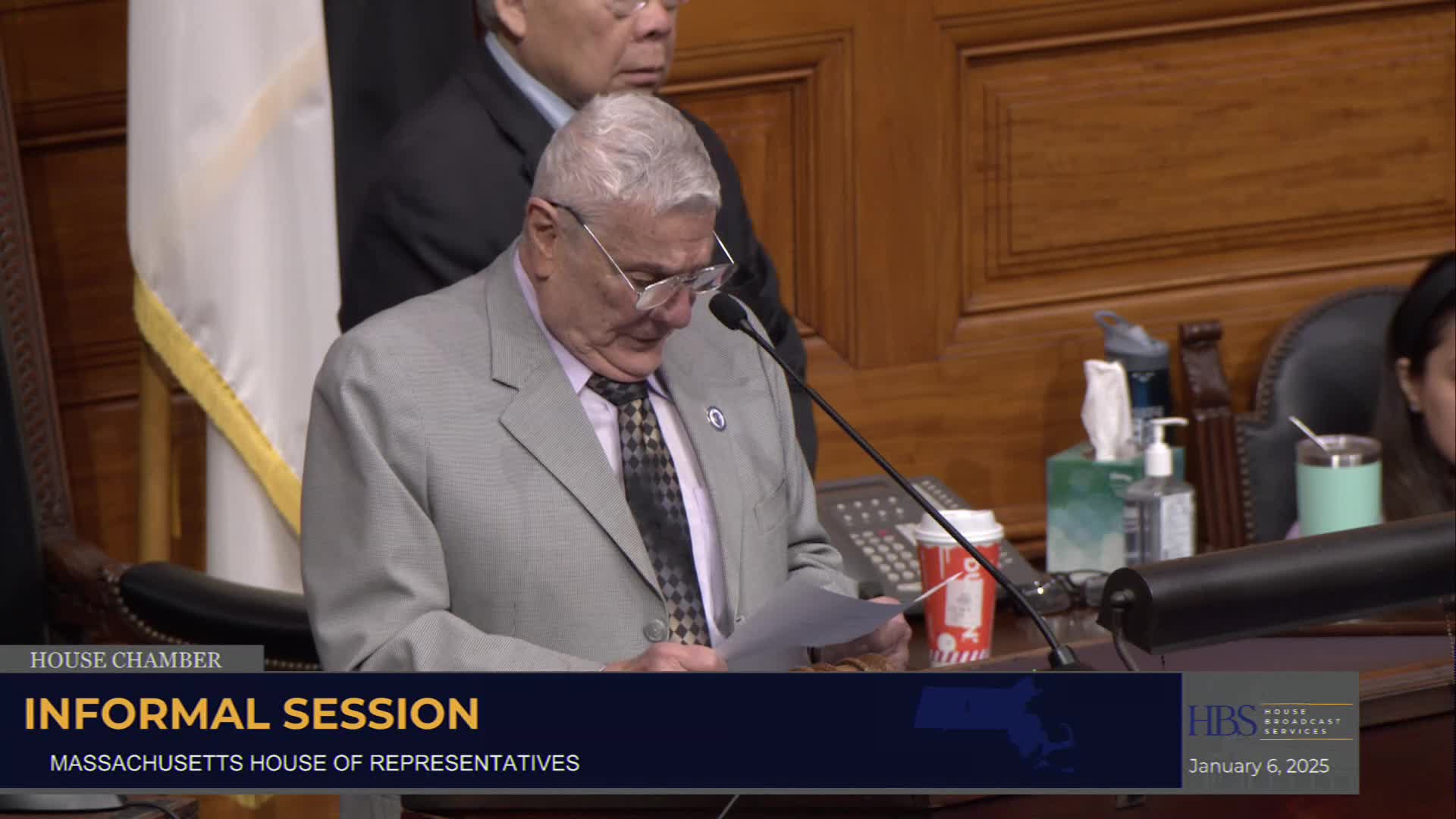 House authorizes temporary rules and ways-and-means committees, suspends rules and adjourns to Thursday