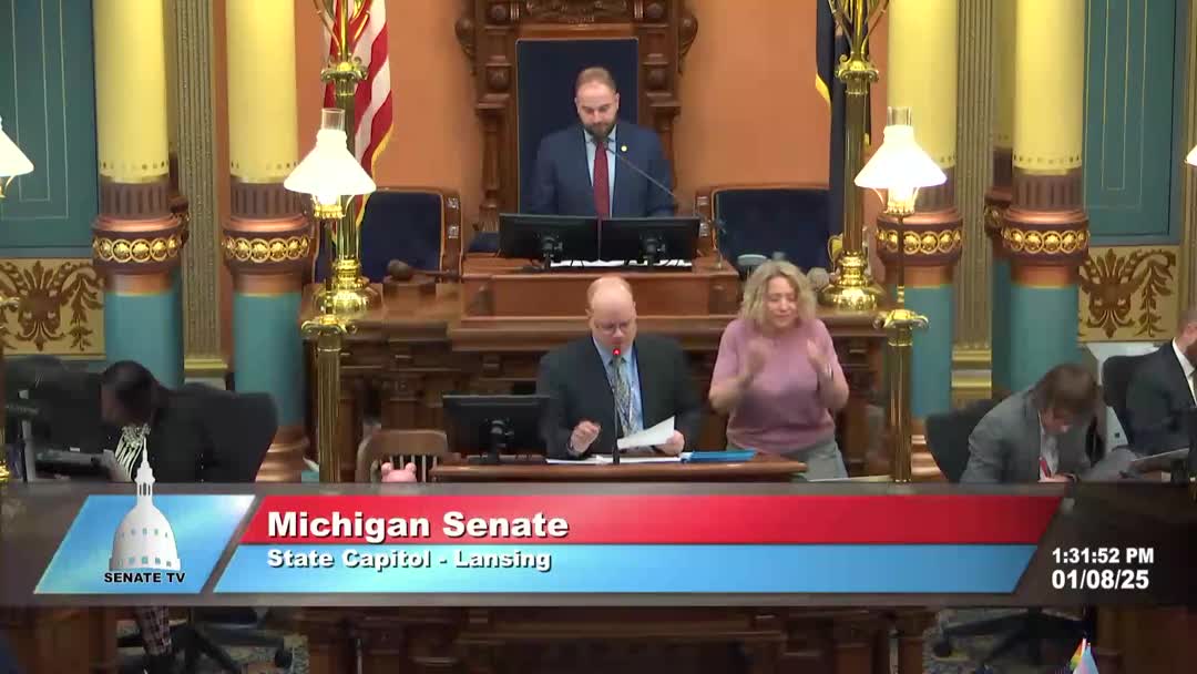 Michigan Senate adopts opening resolutions, gives first readings to 15 bills
