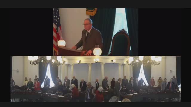 Senate pauses proceedings for lieutenant governor’s family to enter chamber