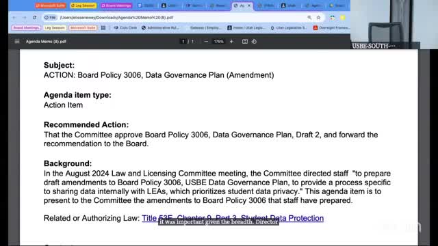 Committee refers LRBI incorporated document back to staff for additional edits before board action