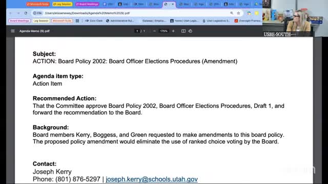 Committee approves early‑warning system rule amendment; members ask that LEA thresholds be reported publicly