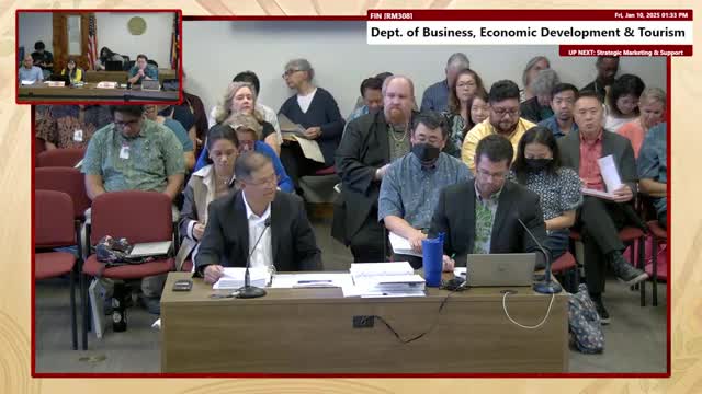 DBEDT outlines cradle‑to‑career strategy and funding asks to diversify Hawaii economy