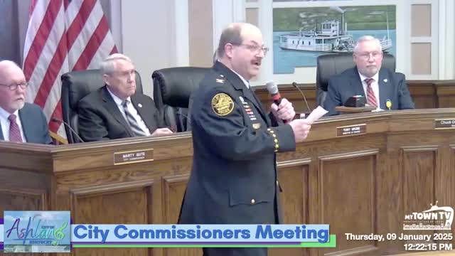 Ashland Police promote four officers; department unveils electronic storage detection canine 'Mabel'