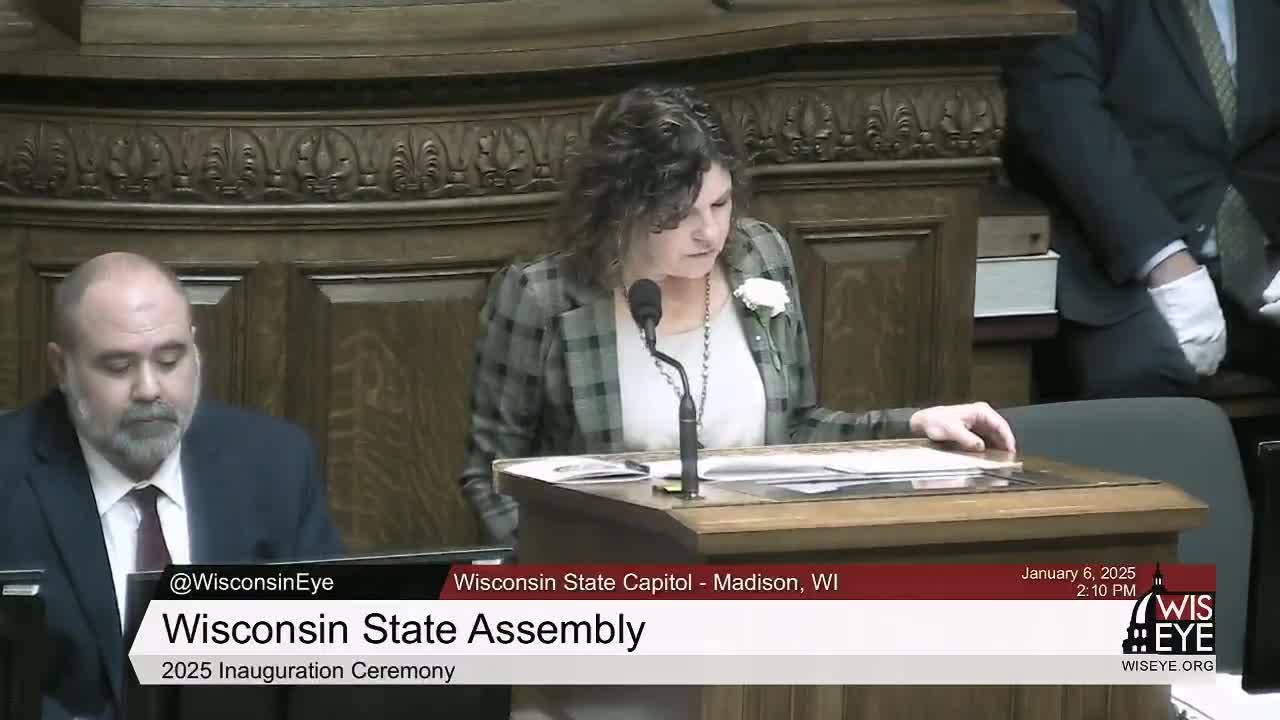 Wisconsin Assembly members sworn in using historic Bible from 1836 ceremony