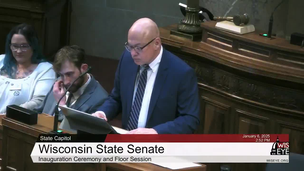 Wisconsin Senate organizes 107th session; Mary Felzkowski elected president, chamber adopts calendar