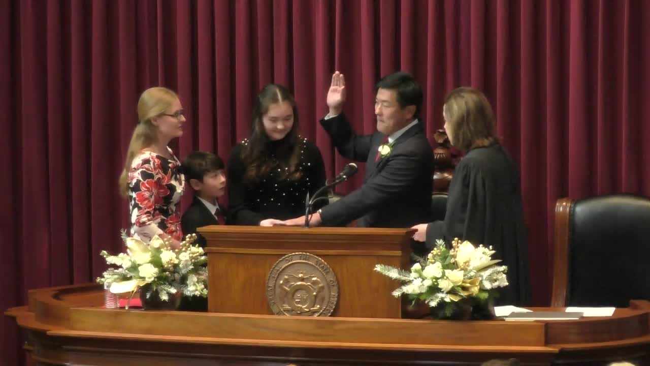 John Patterson sworn in as first Asian American Speaker of Missouri House