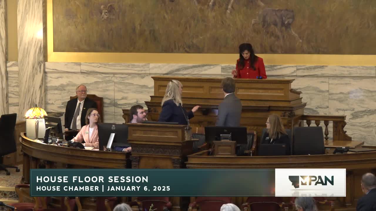 Montana House organizes for 69th session, elects Brandon Lehr as speaker and adopts temporary rules