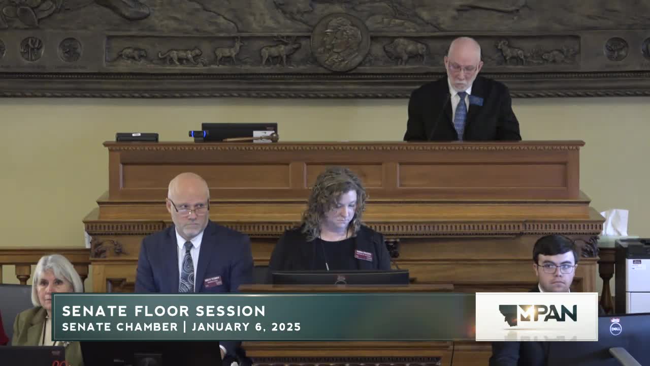 Montana Senate adopts substitute temporary rules, moves executive-review confirmations to on‑call committee