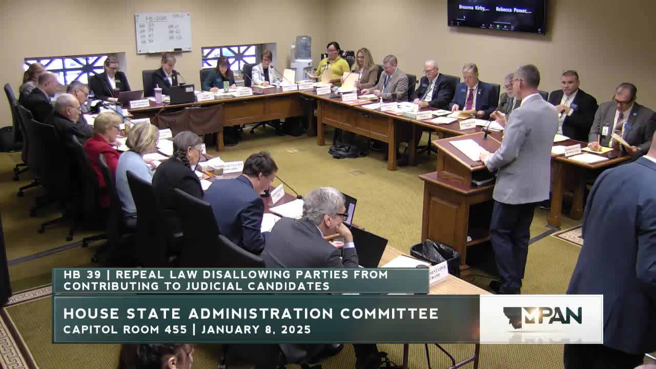 Contested bill would let Montana political parties contribute to judicial campaigns; tribes and State Bar oppose