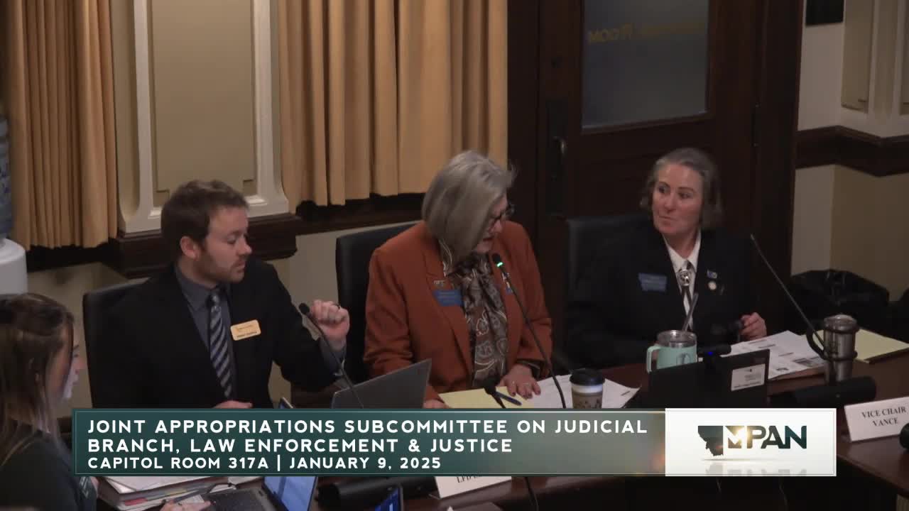 Montana Section D subcommittee opens session with HB2 training, sets public-comment and scheduling rules