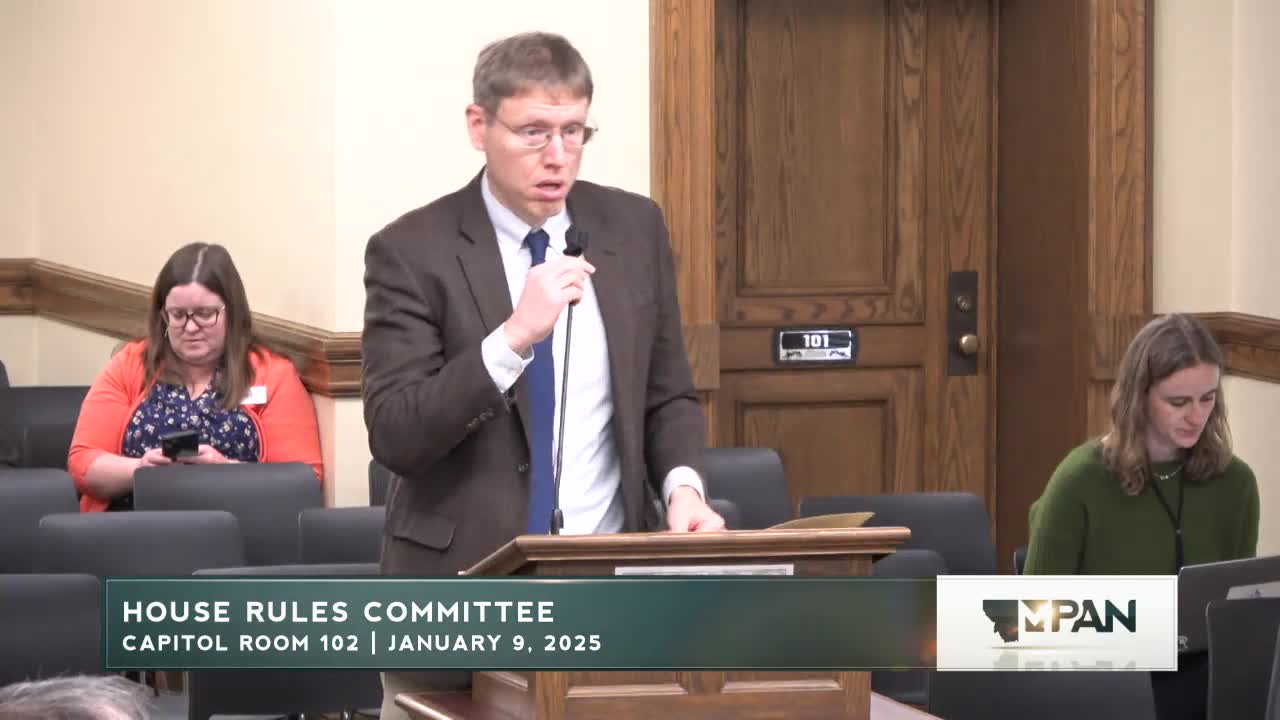 Montana House Rules Committee debates HR 1 decorum amendment, delays action