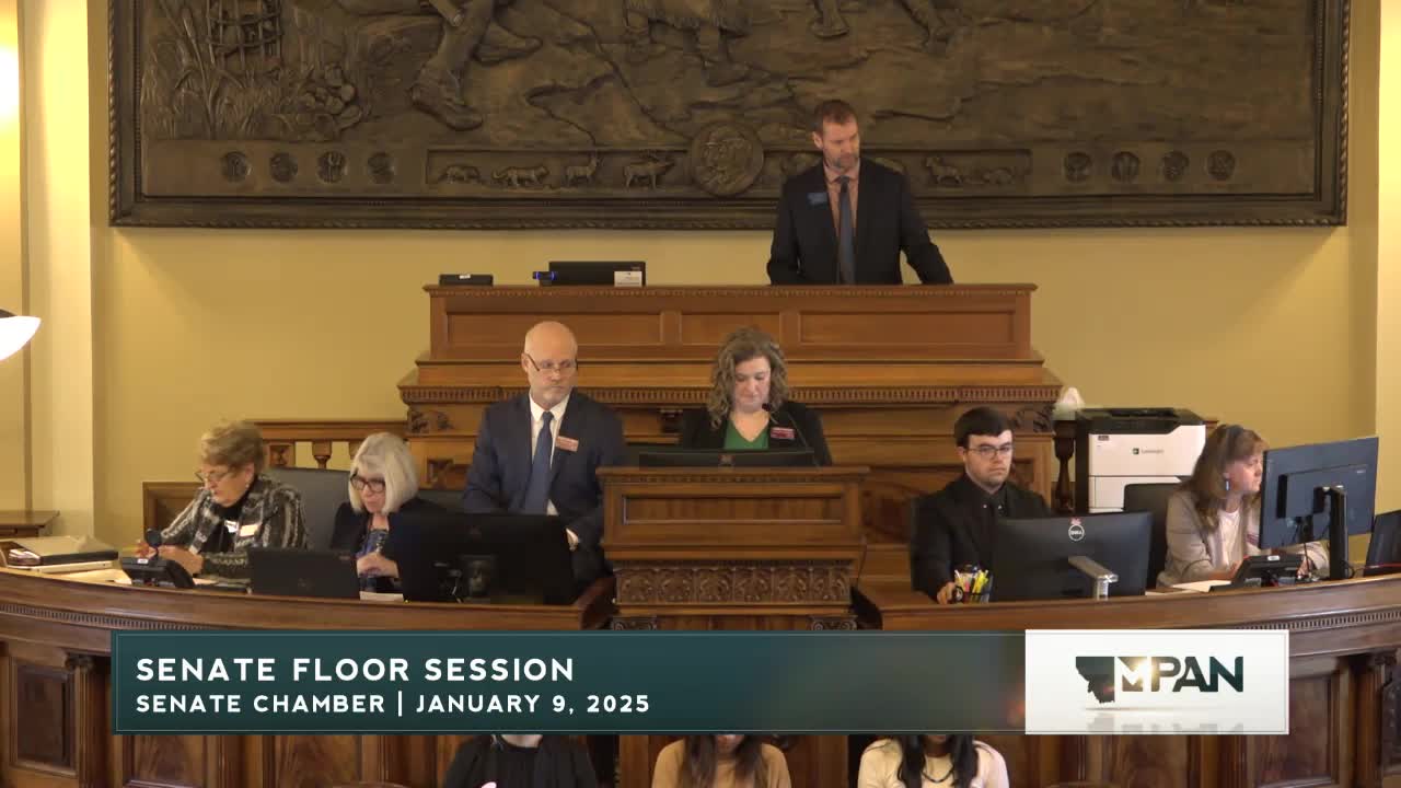 Montana Senate introduces Bills 111–113, approves committee of the whole and recesses until 6 p.m.