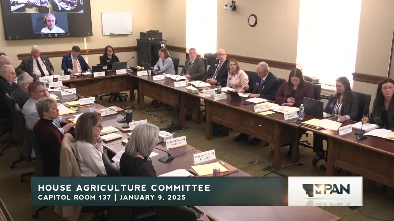 House agriculture panel hears bill to create Montana Cattle Committee; debate centers on checkoff structure and oversight