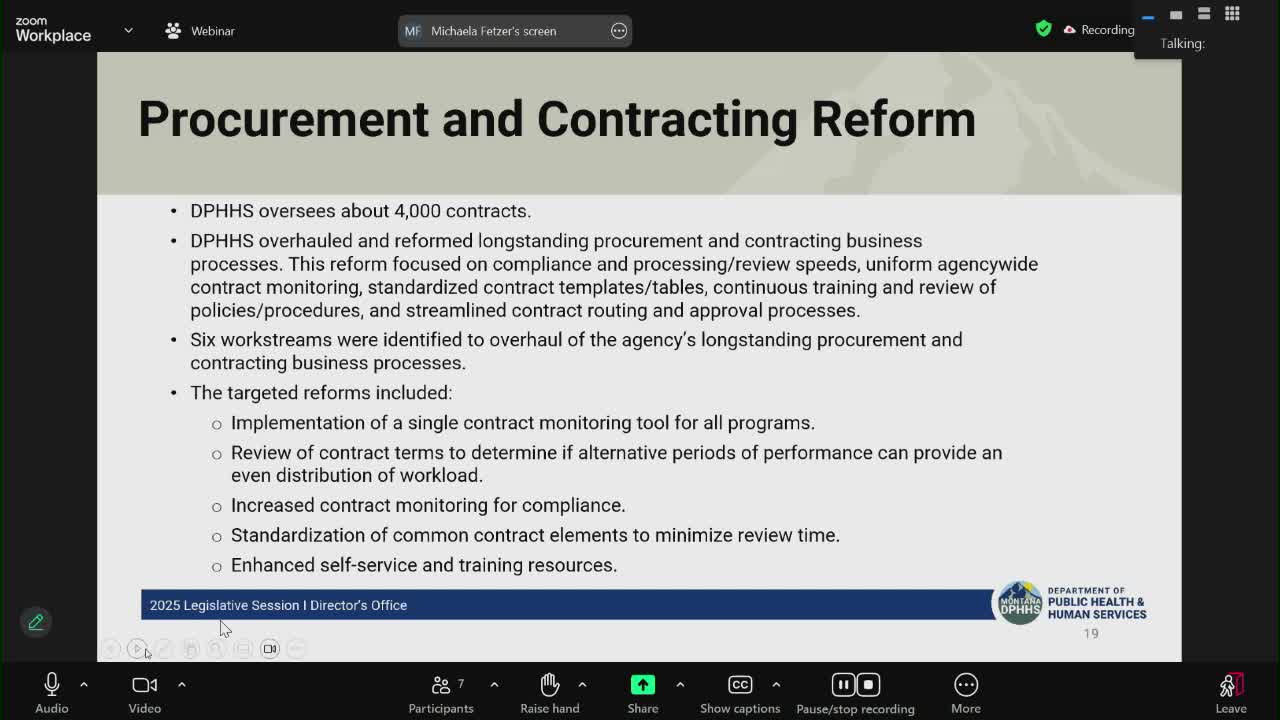 DPHHS overhauls procurement, awards statewide TANF/SNAP employment contract to Maximus and asks for more legal staff