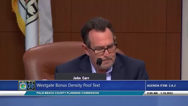 Planning commission backs Westgate CRA request to add 3,000 units to bonus density pool