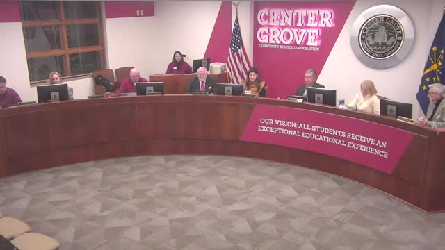 Center Grove board elects Rob Daniels president and adopts 2025 leadership slate