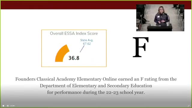 Founders Classical Academy faces challenges after receiving F grade in first year