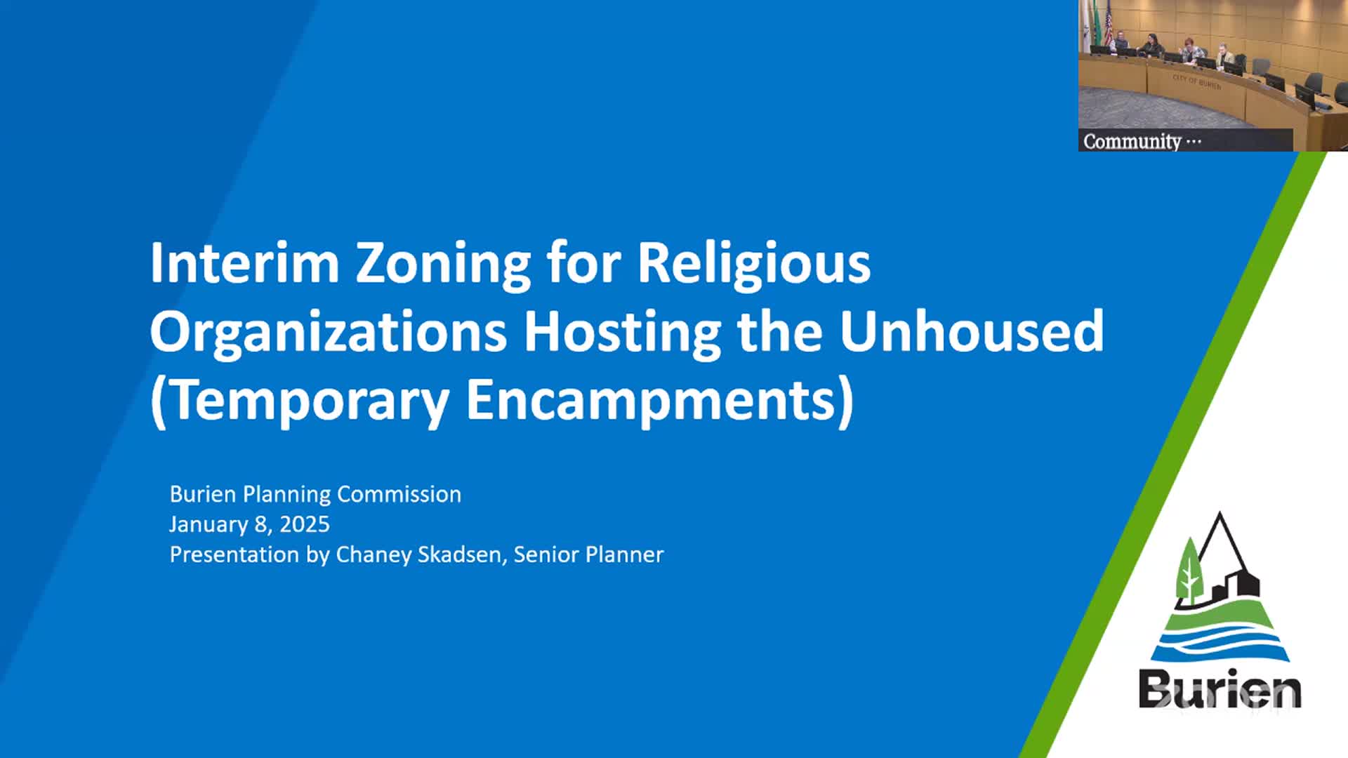 Burien planners begin work to make temporary encampment rules permanent under new state law