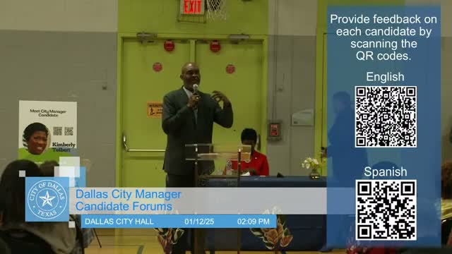 Dallas city manager candidates outline infrastructure plans: 'Clean Sweep,' bonds and capital planning