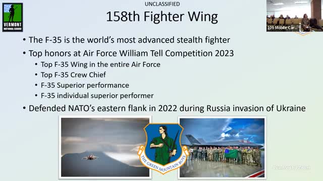 Vermont Air National Guard named top F-35 unit in Air Force competition