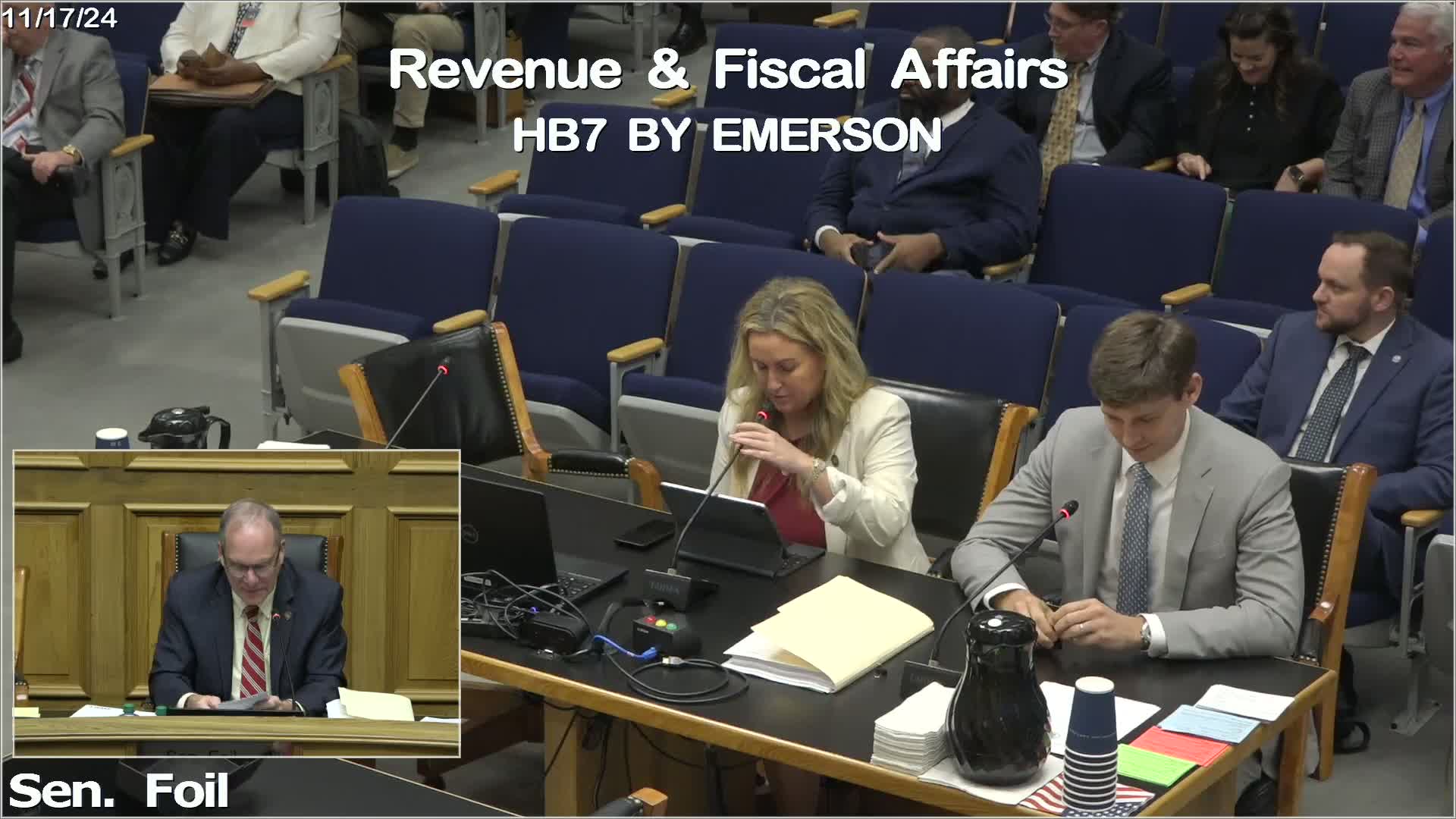 Committee hears HB 7: constitutional rewrite would refocus rainy‑day funds, pay down pension debt and fund teacher raises