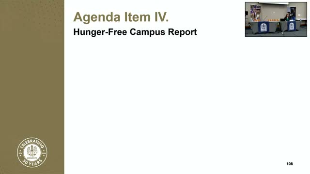 Regents award pilot grants to campus food pantries and push SNAP sign‑ups after needs assessment