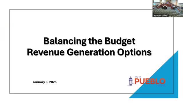City presents options to raise revenue including food tax; council discusses trade-offs