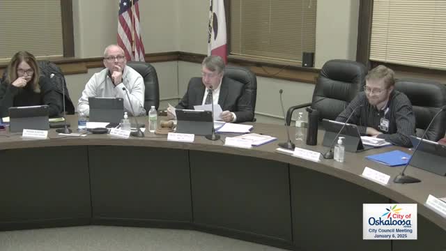 Oskaloosa council approves $750 copyright settlement, advances zoning and charter changes and confirms housing appointment