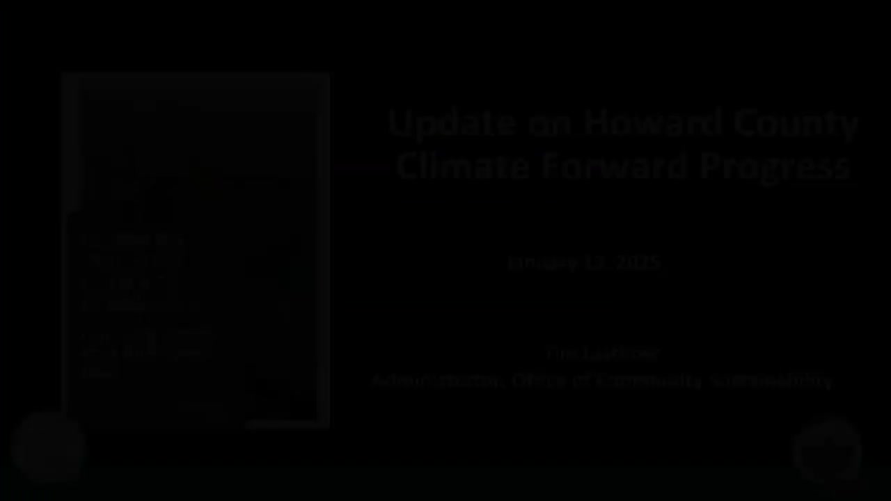 Howard County details Climate Forward progress; administration to bring building-electrification proposal by June
